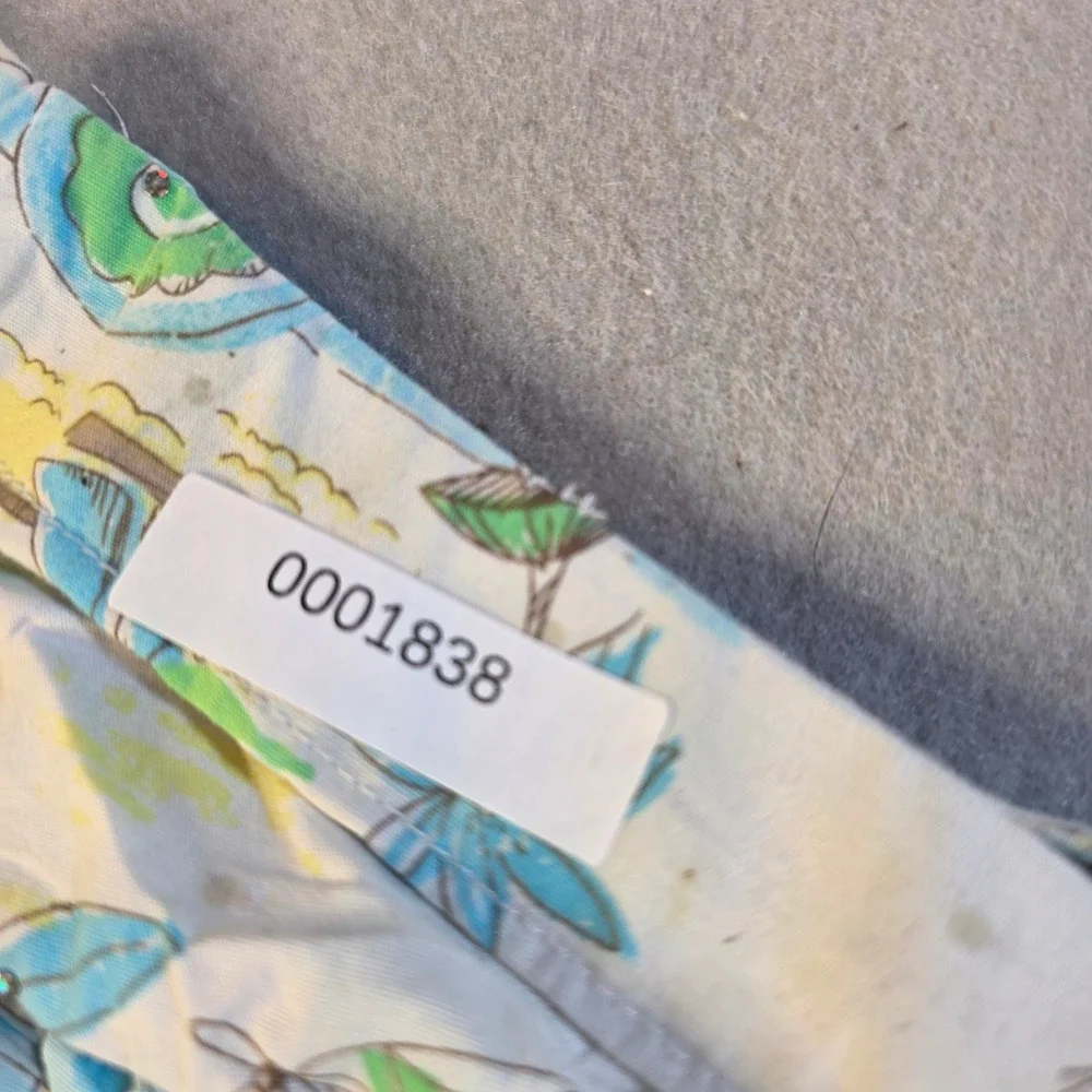 Pumpkin Patch Girls Blue Tropical Beach Palm Tree Sequin Cotton Skirt Size 6